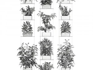 vertical garden for the kitchen 72 3D Model