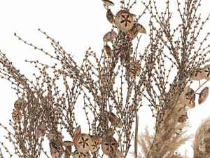 bouquet of dried flowers in a vase 185 Model 3D