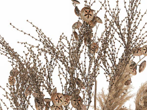 bouquet of dried flowers in a vase 185 3D Model
