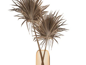 bouquet of dry palm leaves 187 3D Model