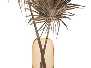 bouquet of dry palm leaves 187 3D Model