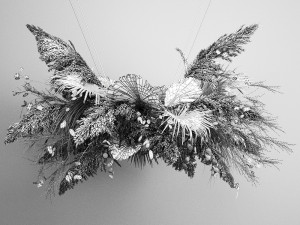 hanging decor of their dried pampas grass 189 3D Model