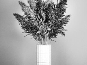 decorative bouquet of dried pampas grass 192 3Dモデル