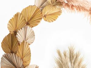 wedding arch made of dry reeds and palm leaves for decor 1062 3D Модель