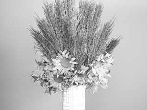 decorative bouquet of dried pampas grass 198 3D Model