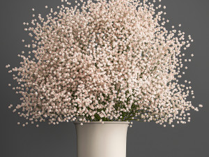 decorative bouquet of flowers in a vase for decor and interior design 201 Modelo 3D