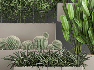 collection of plants from bushes and thickets for landscape design 1063 3D Model