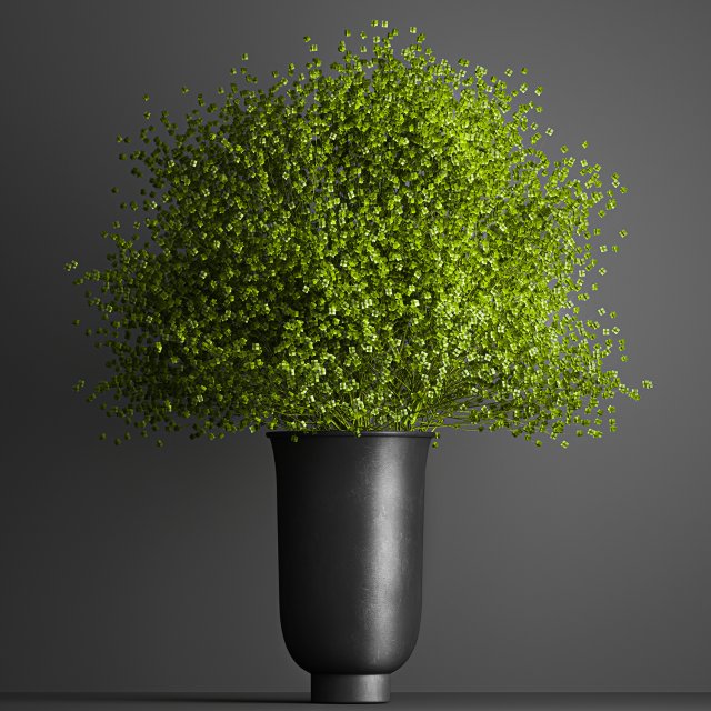 decorative bouquet of flowers in a vase for decor and interior 205 Modelo 3D .c4d .max .obj .3ds .fbx .stl .blend 