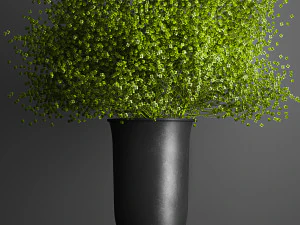 dekorativer Blumenstrau&szlig; in einer Vase f&uuml;r Dekoration und Inneneinrichtung 205 3D Modell