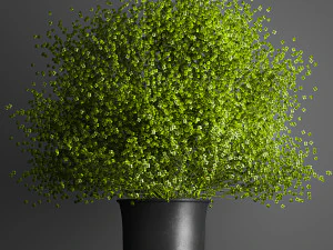 dekorativer Blumenstrau&szlig; in einer Vase f&uuml;r Dekoration und Inneneinrichtung 205 3D Modell