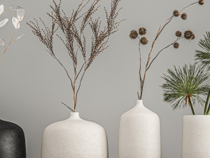 collection of bouquets of dried flowers 210 3D Model