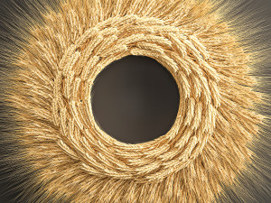 wheat ears wall wreath 217 3D Модель