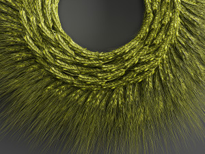 wheat ears wall wreath 218 3D Model