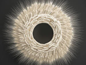 couronne murale &eacute;pis de bl&eacute; 219 Modèle 3D