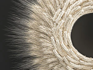 guirlanda de parede com espigas de trigo 219 Modelo 3D