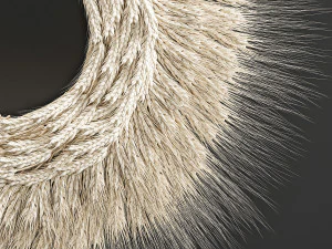 guirlanda de parede com espigas de trigo 219 Modelo 3D