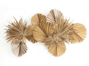 wall panel made of dry palm leaves 222 Modelo 3D