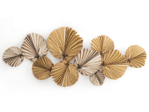 wall panel made of dry palm leaves 222 Modelo 3D