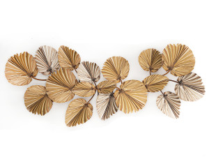 wall panel made of dry palm leaves 222 Modelo 3D