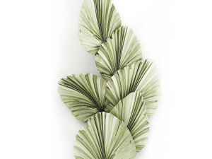 wall panel made of dry palm leaves 226 Model 3D