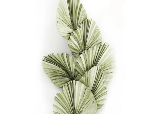 wall panel made of dry palm leaves 226 3D Model