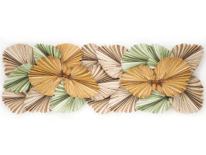 wall panel made of dry palm leaves 226 3D Model