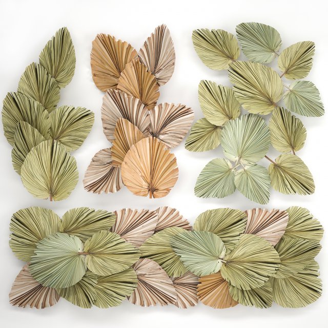 wall panel made of dry palm leaves 226 Modelo 3D .c4d .max .obj .3ds .fbx .stl .blend 