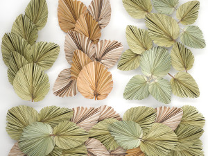 wall panel made of dry palm leaves 226 3D Модель