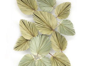wall panel made of dry palm leaves 226 Modelo 3D