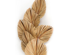 wall panel made of dry palm leaves 227 3D Model