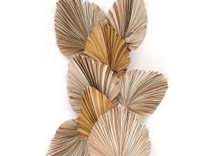 wall panel made of dry palm leaves 227 3D Model