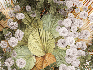 wall decorations made of dry palm leaves 230 3D Model