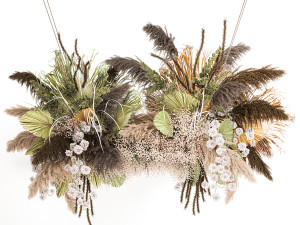 hanging decor of their dried pampas grass 232 3D Model