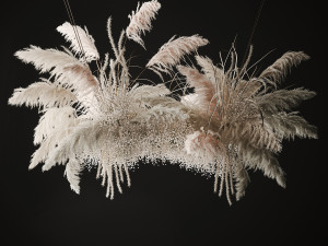 Hanging decor of their dried pampas grass 237 3D Model
