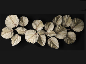 Wall panel made of dry palm leaves 238 Model 3D