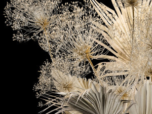Bouquet Of Dry Palm Leaves And Hogweed 240 3D Model