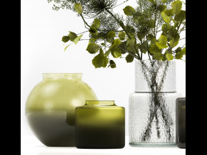 Decorative Bouquets From Branches In Vases 240 Modelo 3D