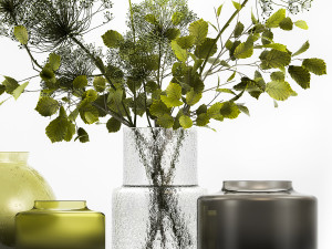 Decorative Bouquets From Branches In Vases 240 Modelo 3D