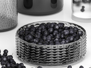 A Decanter Of Blueberry Lemonade With Ice Modelo 3D