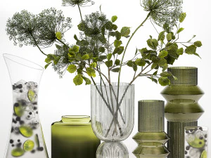 Buquê De Flores Com Limonada De Mirtilo E Limão Modelo 3D