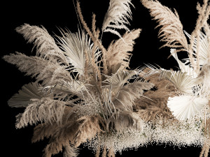 Hanging Bouquet Of Dry Reeds For Decoration 257 3D Модель