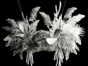 Hanging Bouquet Of Dry Reeds For Decoration 257 3D Модель