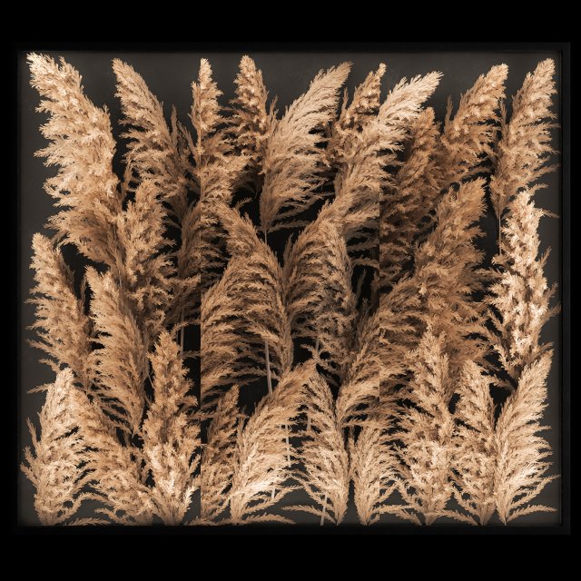 Decorating A Wall Of Dry Reeds For The Interior 258 3D Model .c4d .max .obj .3ds .fbx .stl .blend