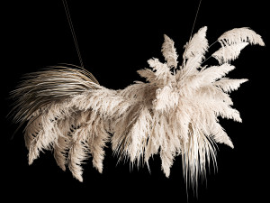 Hanging Bouquet Of Dry Reeds For Decoration 260 3D-Modell