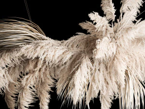 Hanging Bouquet Of Dry Reeds For Decoration 260 3D Model