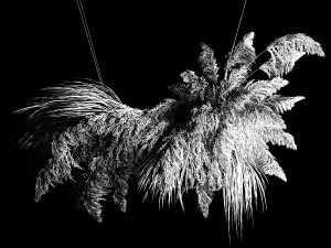 Hanging Bouquet Of Dry Reeds For Decoration 260 3D Model