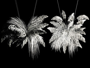 Hanging Bouquet Of Dry Reeds For Decoration 2 3D Model