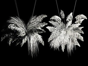 Hanging Bouquet Of Dry Reeds For Decoration 2 3D Model
