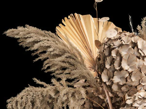 Bouquet Of Dried Flowers In Vase 264 3D Model