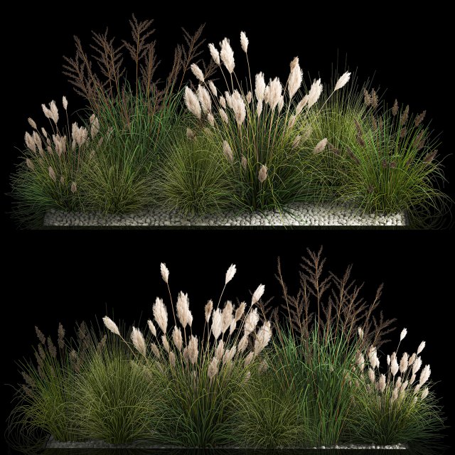Decorative Bushes For Landscaping 1120 3D Model .c4d .max .obj .3ds .fbx .stl .blend 